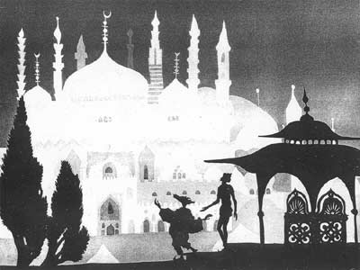 Prens Ahmet'in Maceraları adlı sinema çalışmasını özellkle bulup izlemenizi öneririm. ( Adventures of Prince Achmed, şeklinde arayın) Alternatif olarak Die Geschichte des Prinzen Achmed veya  Die Abenteuer des Prinzen Achmed, LOTTE REINIGER | Makasla Keserek Kağıtlardan Film Yapan Sanatçı